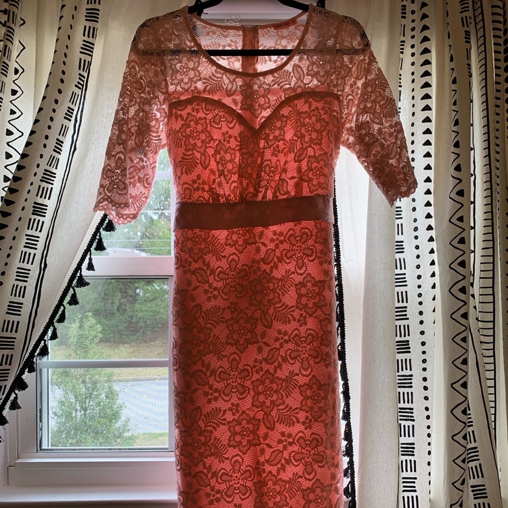 Lacy pink dress